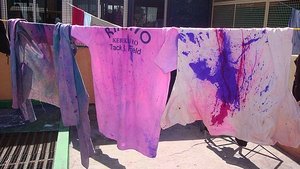 Washing Clothes after Holi