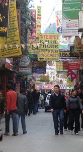 Busy Thamel Streets