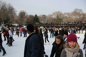 Ice Rink In Central Park