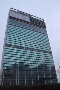 Deserted UN Building
