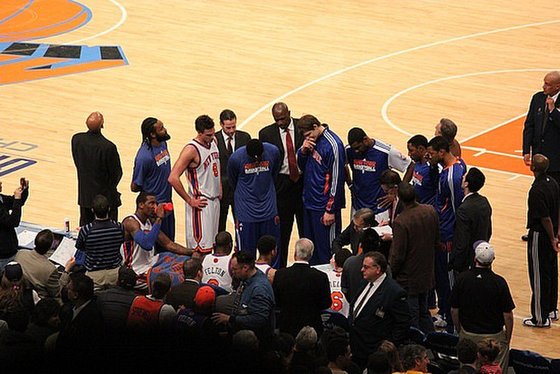 The New York Knicks Bench