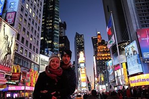 Anna And I In Times Sqaure