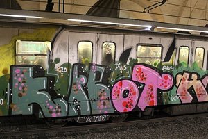 Every Train Is Covered In Graffiti