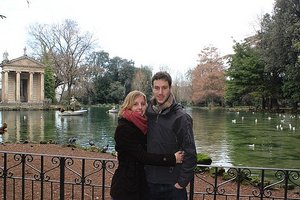 Anna and I At Villa Borghese
