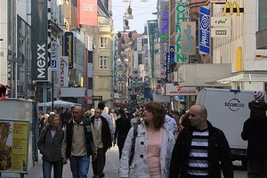 Crowded Dortmund Streets
