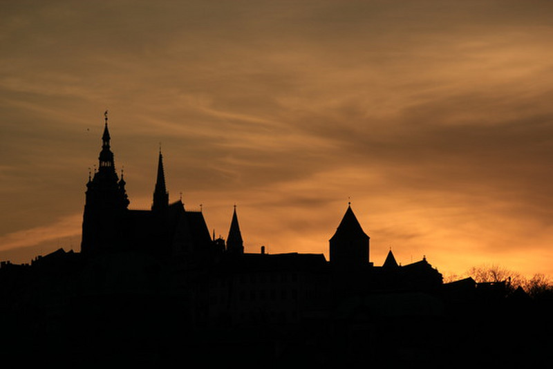 Prague Castle Sunset