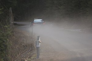 Dusty Car Trail