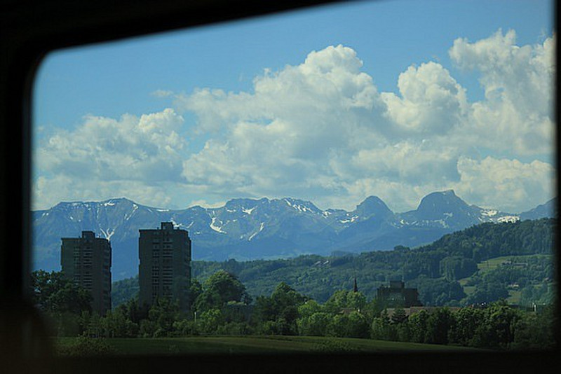 First View Of The Swiss Alps