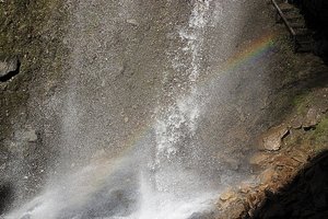 Rainbow In A Waterfall