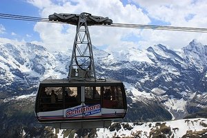 Cable Car From The Schillthorn