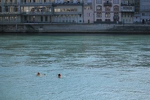 Taking A Dip In The Rhine River