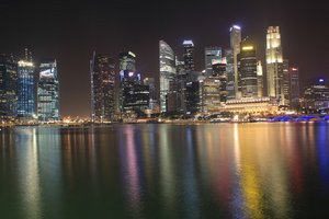 Singapore City At Night