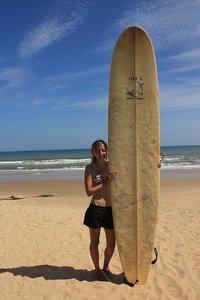 Anna And The Huge Surfboard