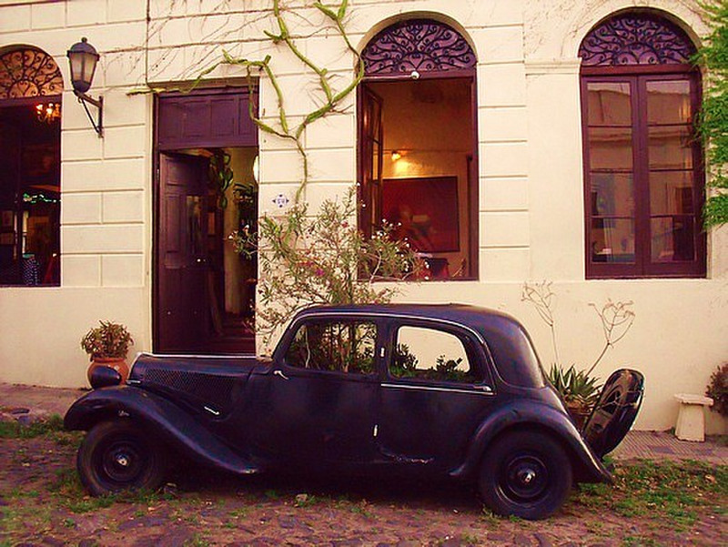 Colonia is famous for vintage cars...