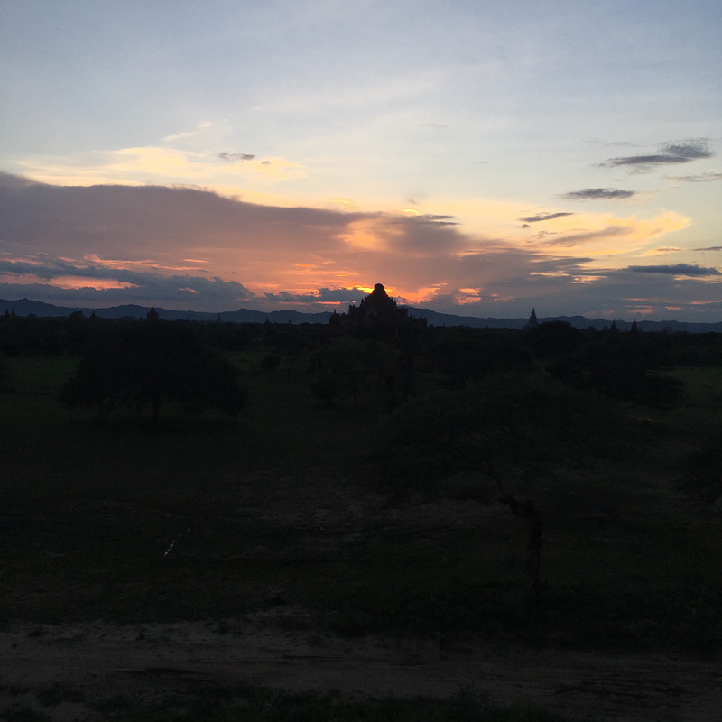 Sunset over Bagan