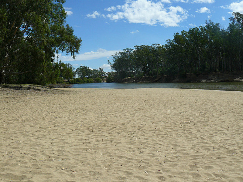 Another view of the beach and river