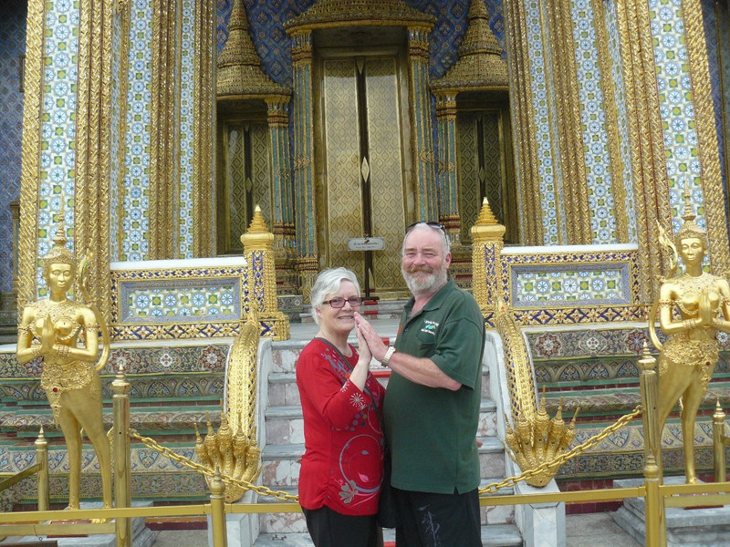 In front of the Temple of the Emerald Buddha