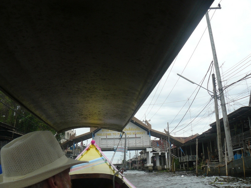 Heading up the river to the Floating Market