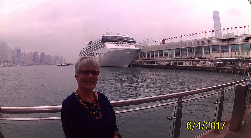 Cruise Ship in the Hong Kong Harbour