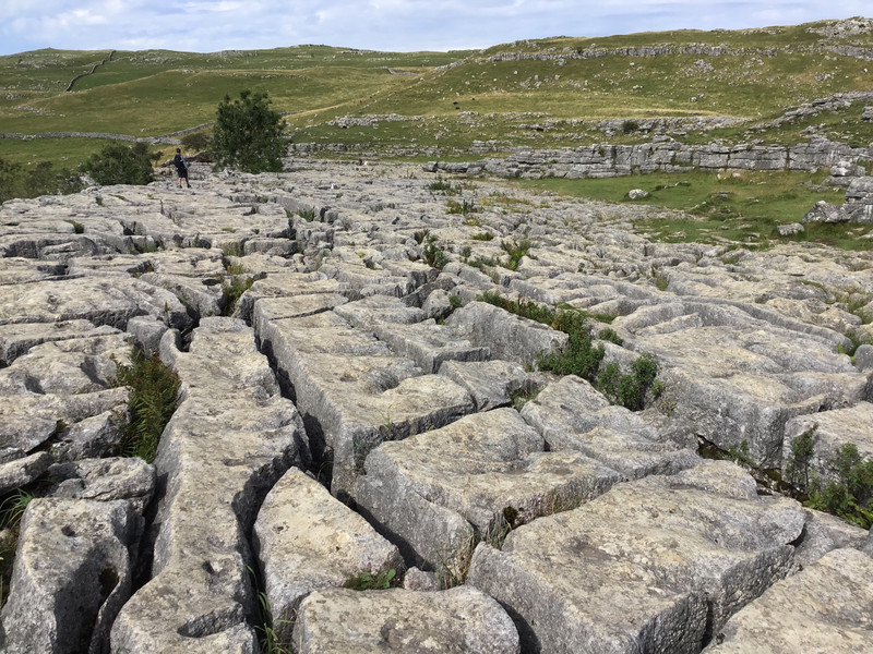 Top of Malham Cove. Very difficult to walk on.
