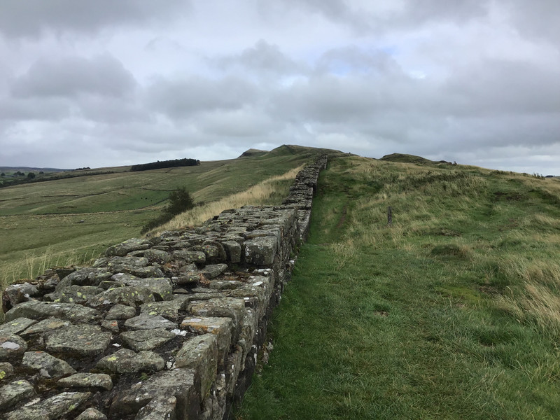 Hadrian’s Wall just snakes it’s way along and along and along.
