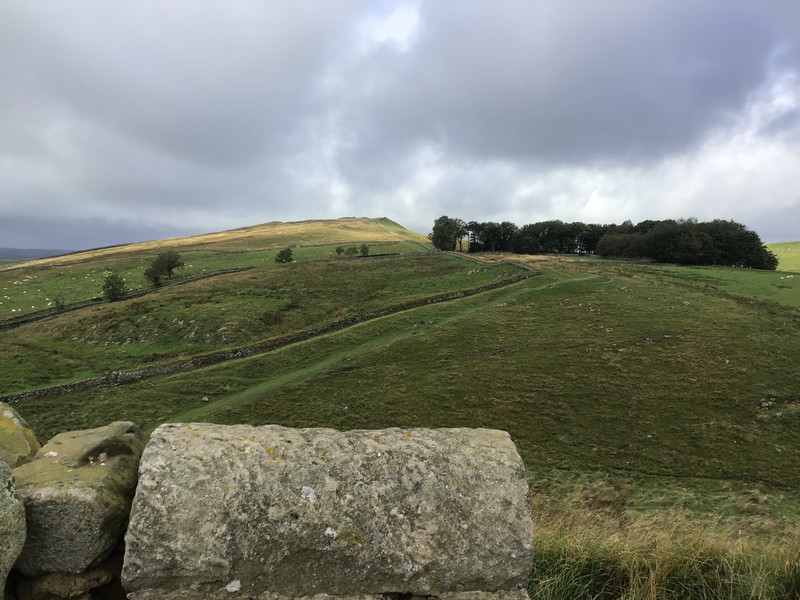 Looking west to Steel Rigg on Hadrian’s Wall.