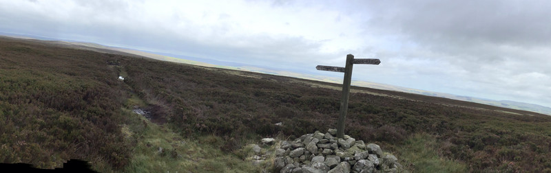 A cairn and a sign. Double good. Not much else though.