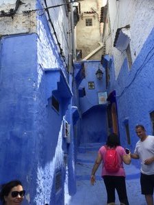 Total strangers in Chefchaouen, the Blue City.
