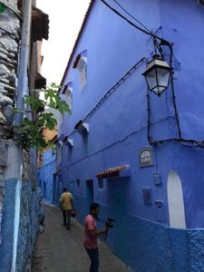 Chefchaouen, the Blue City. Did I mention that many alleyways are blue?