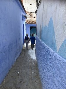 Lee in Chefchaouen, the Blue City.