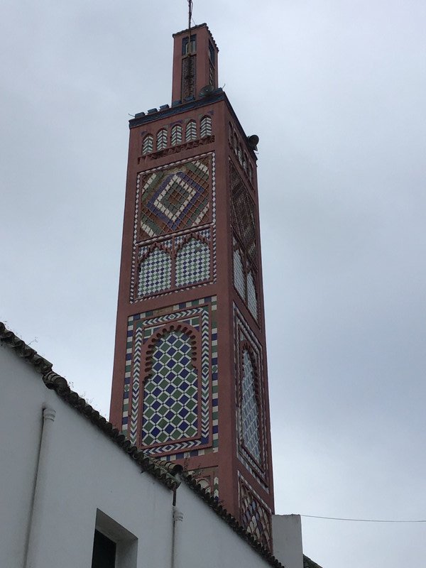 Grand Mosque minaret. Tangiers.