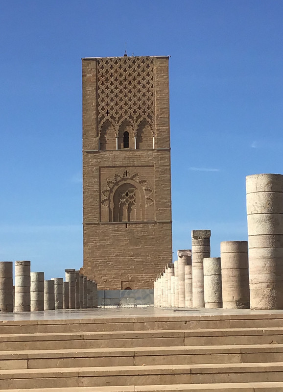 The only shot ever taken of the Tower of Hassan without a tourist in it.