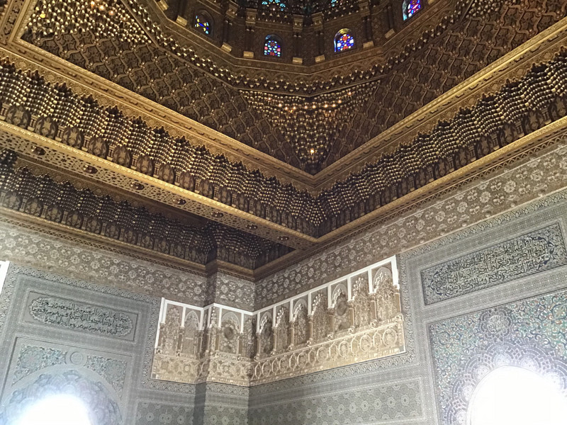 Walls and ceiling of the Mausoleum.