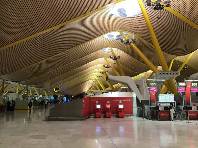 Now that’s a roof. Madrid airport.