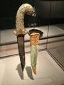 Jewel encrusted dagger and scabbard.
