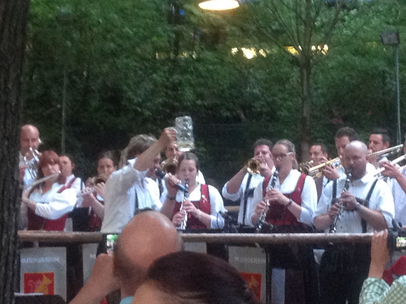 The more I drank the better the om pah band sounded.