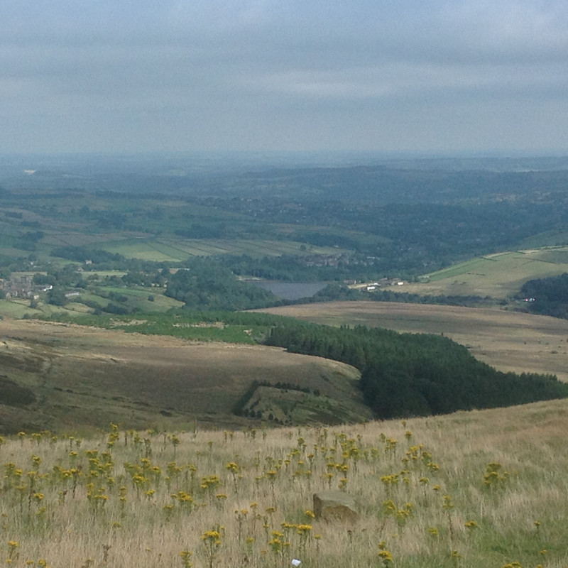 North from the Peak District. Really windy but really nice.