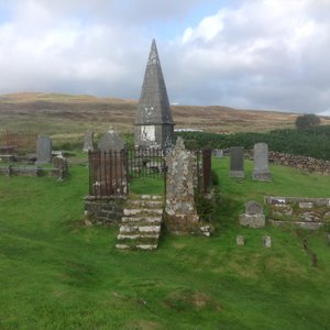 The local McLeod clan cemetery.