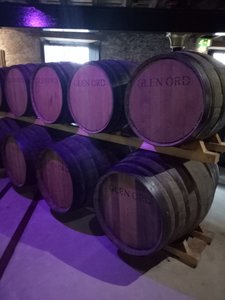 Barrels at the Glen Ord Distillery.