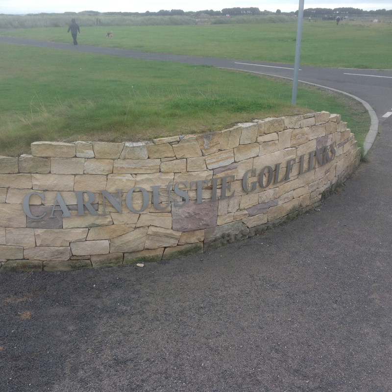 Carnoustie Golf Club (surprisingly boring shot!).