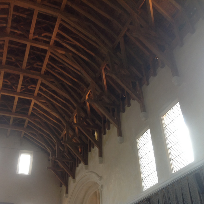 The great ceiling of the Great Hall, Stirling Castle. (no nails or screws!)