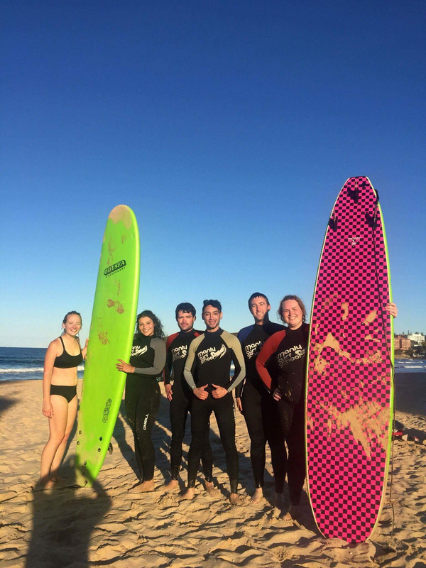 The group i went surfing with.