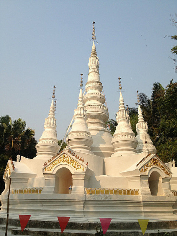 White pagoda replica