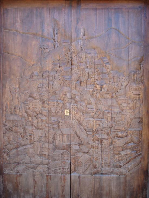 Wood Carving of the city