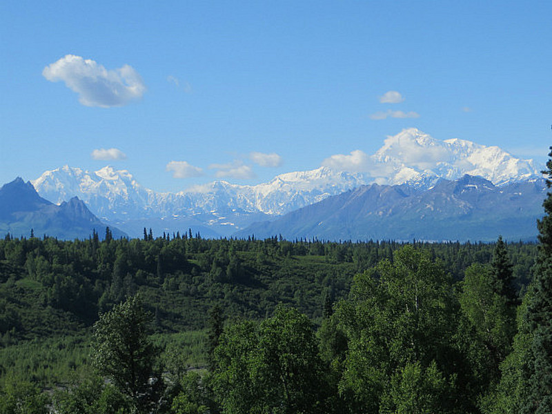 Mt. Foraker, Hunter, and McKinley