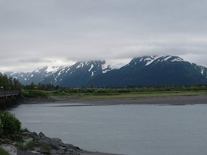 The end of Turnagain Arm towards Portage Glacier 