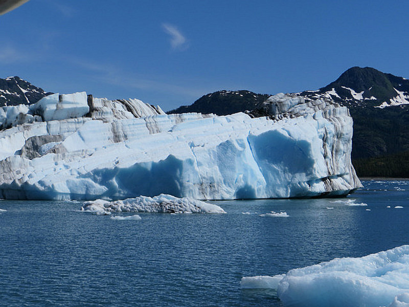 Ice near the glacier