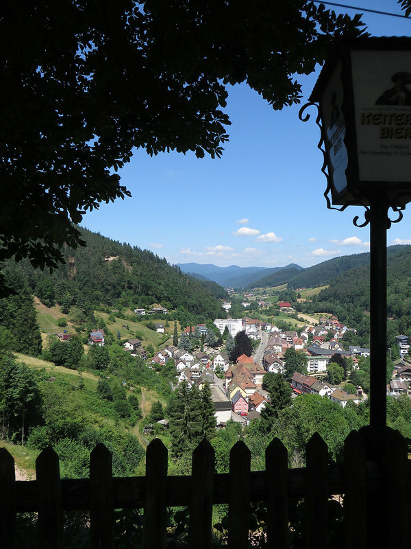 Our lunch view from Hornberg Castle Hotel