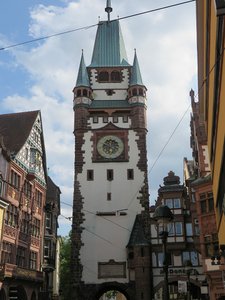 Freiburg clock tower