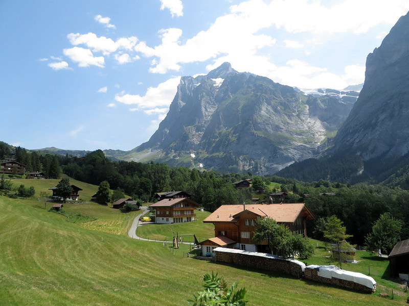Grindelwald at the base of the Eiger